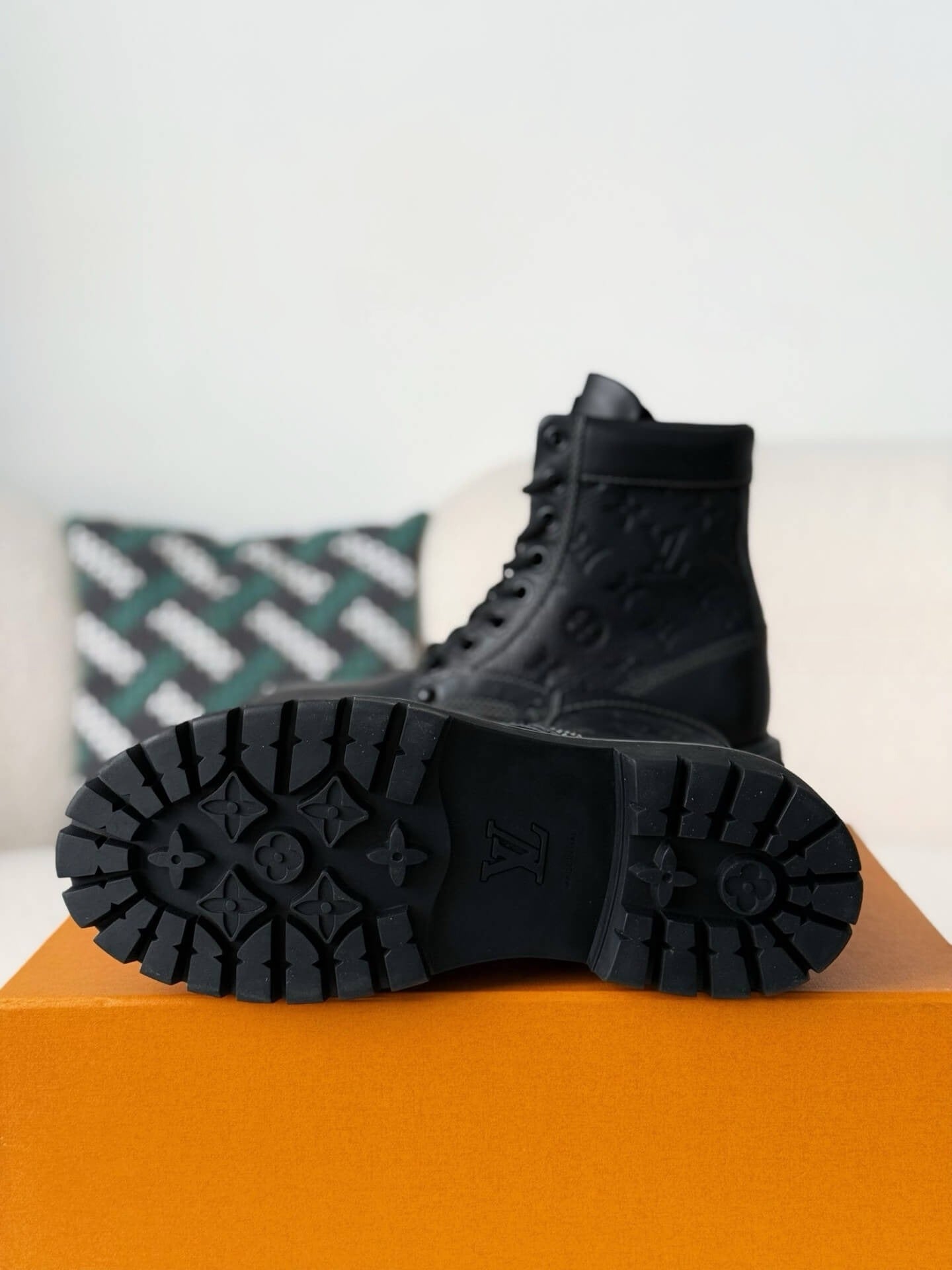 Louis Vuitton x Timberland 6-In Ankle Boot – Black Monogram Embossed