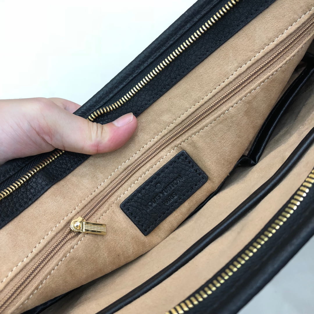 Louis Vuitton LV Armand Briefcase - Black Taurillon & Crocodile Leather