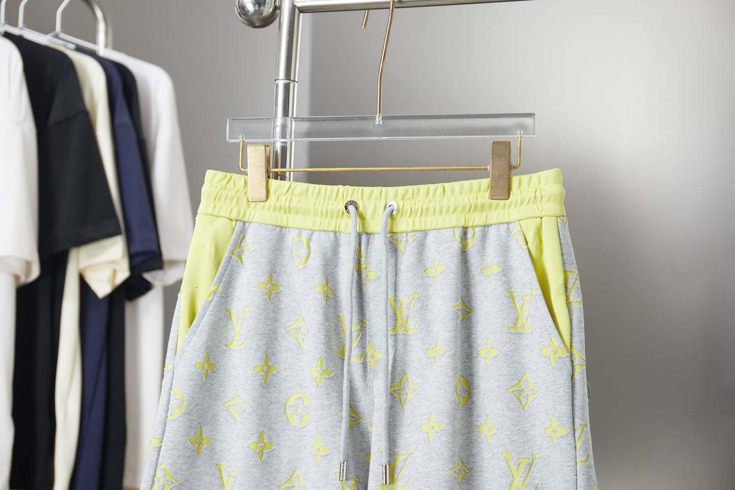 Louis Vuitton 3D Monogram Fleece Shorts – Purple & Charcoal