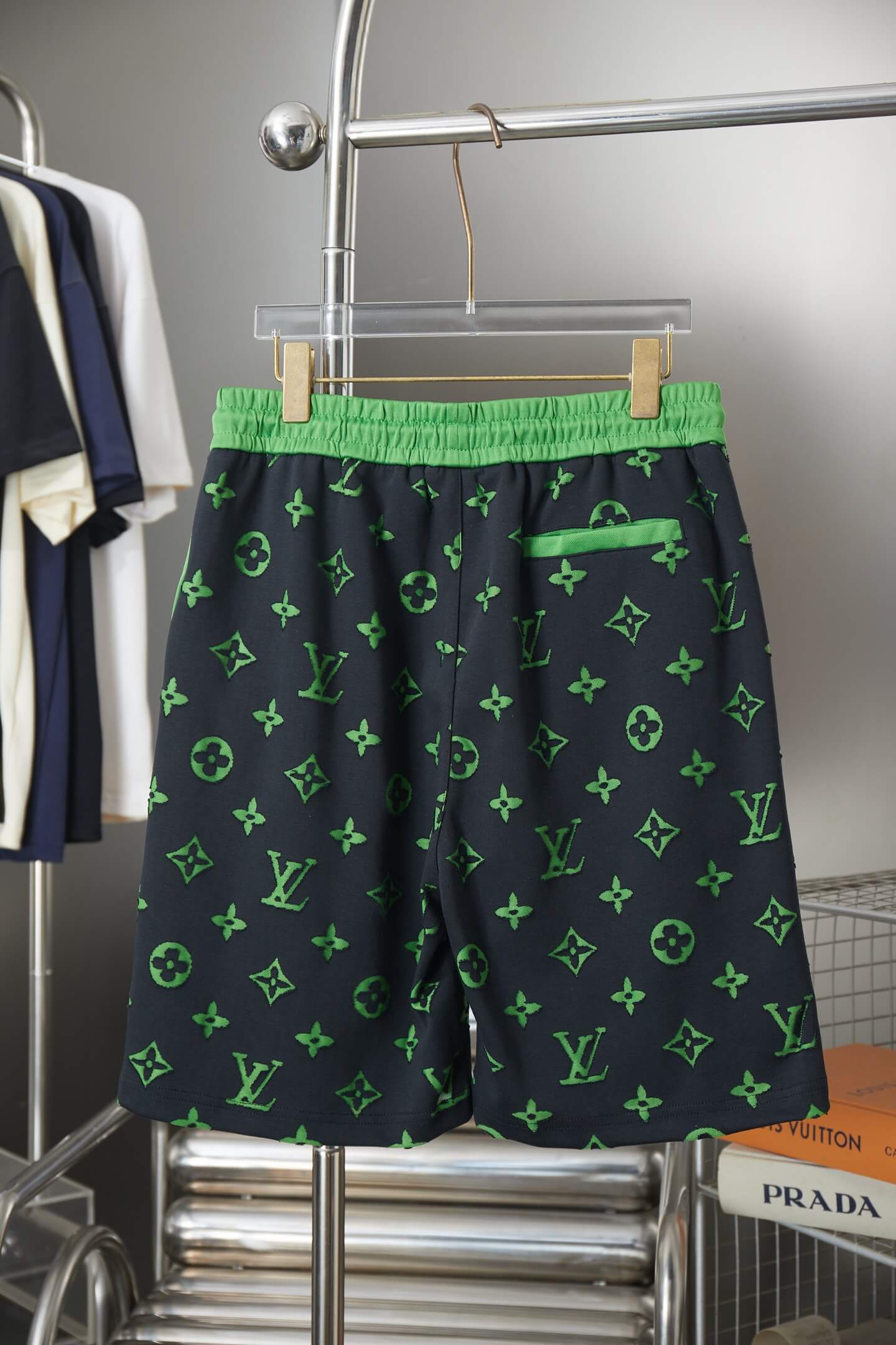 Louis Vuitton 3D Monogram Fleece Shorts – Purple & Charcoal