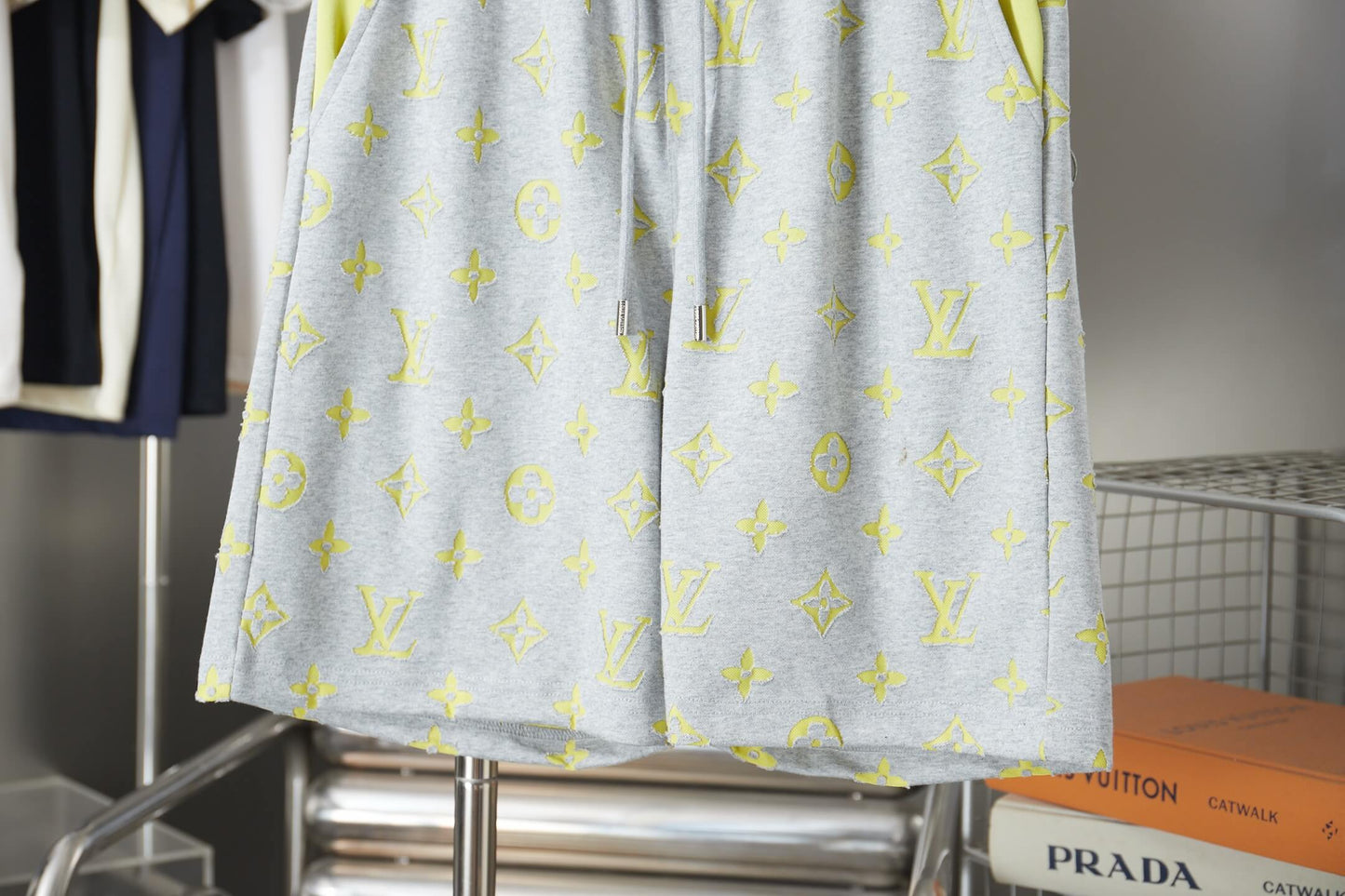 Louis Vuitton 3D Monogram Fleece Shorts – Purple & Charcoal