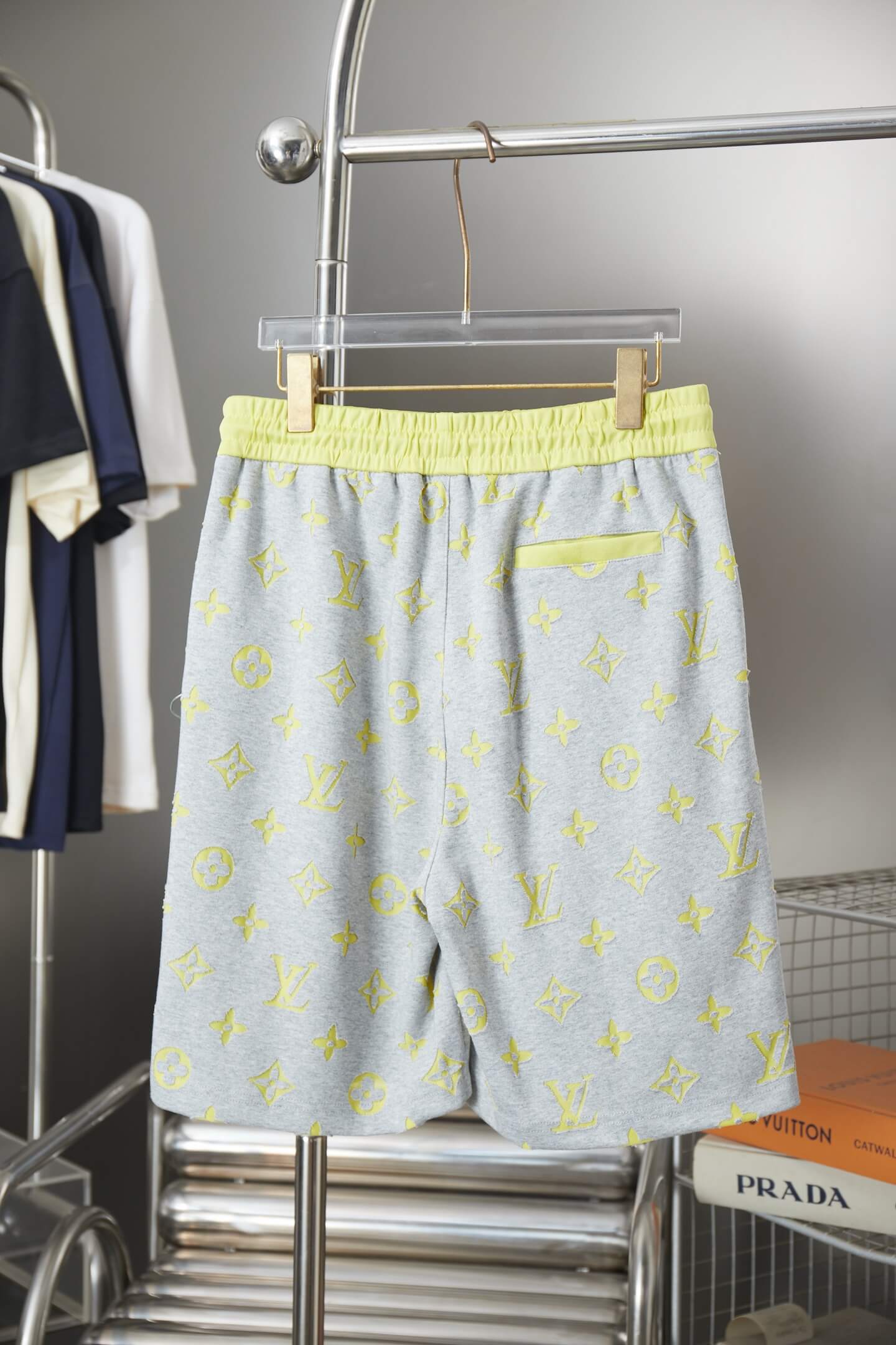Louis Vuitton 3D Monogram Fleece Shorts – Purple & Charcoal