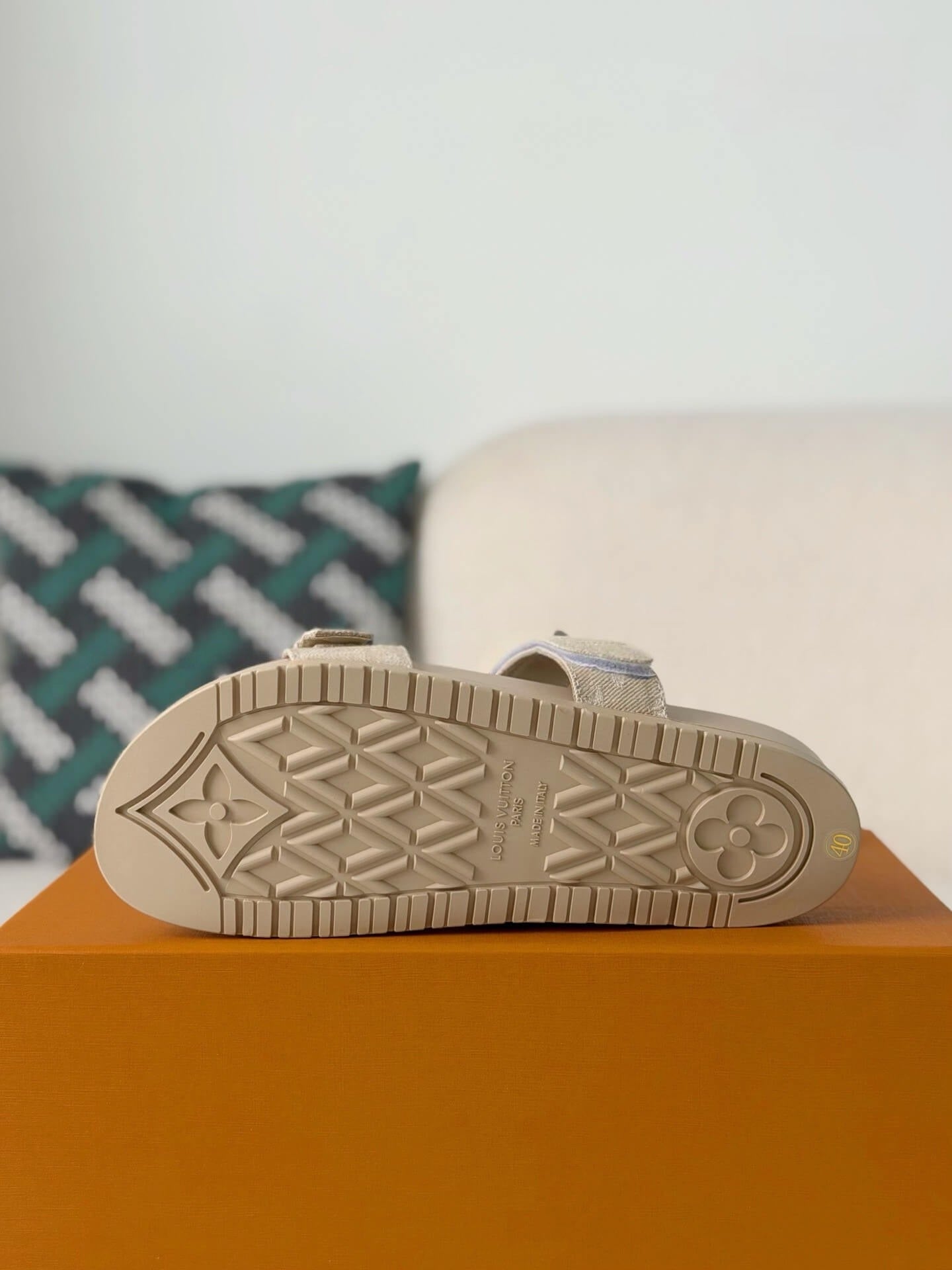 Louis Vuitton Bom Dia Flat Comfort Sandal – Beige Monogram Canvas