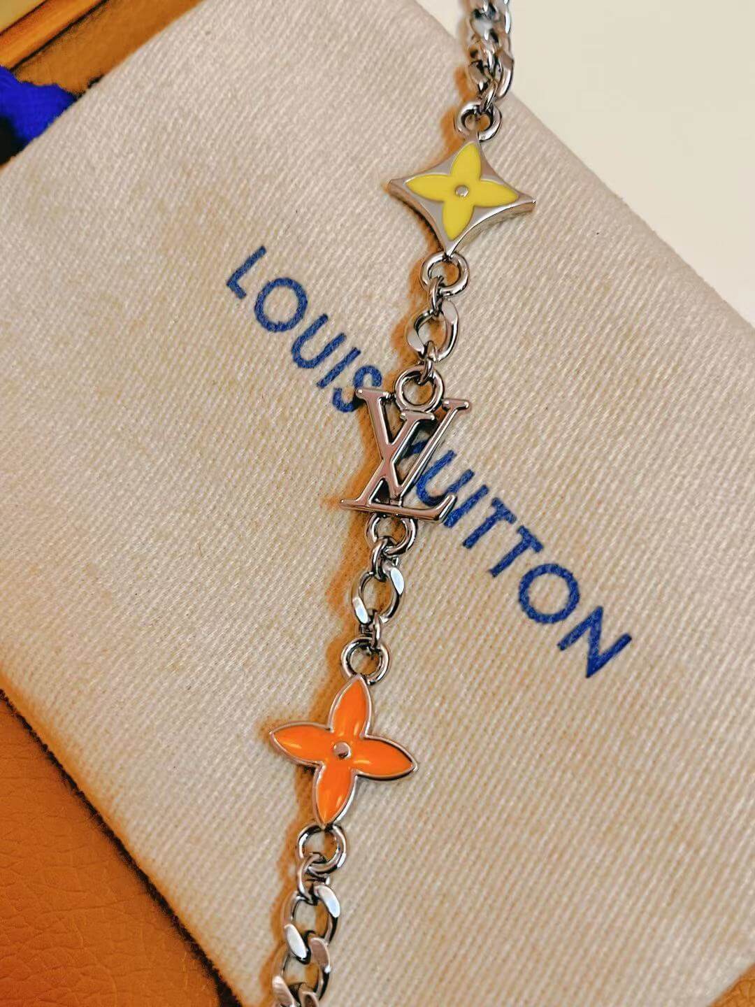 Louis Vuitton LV Spike Bracelet 'Orange Yellow"