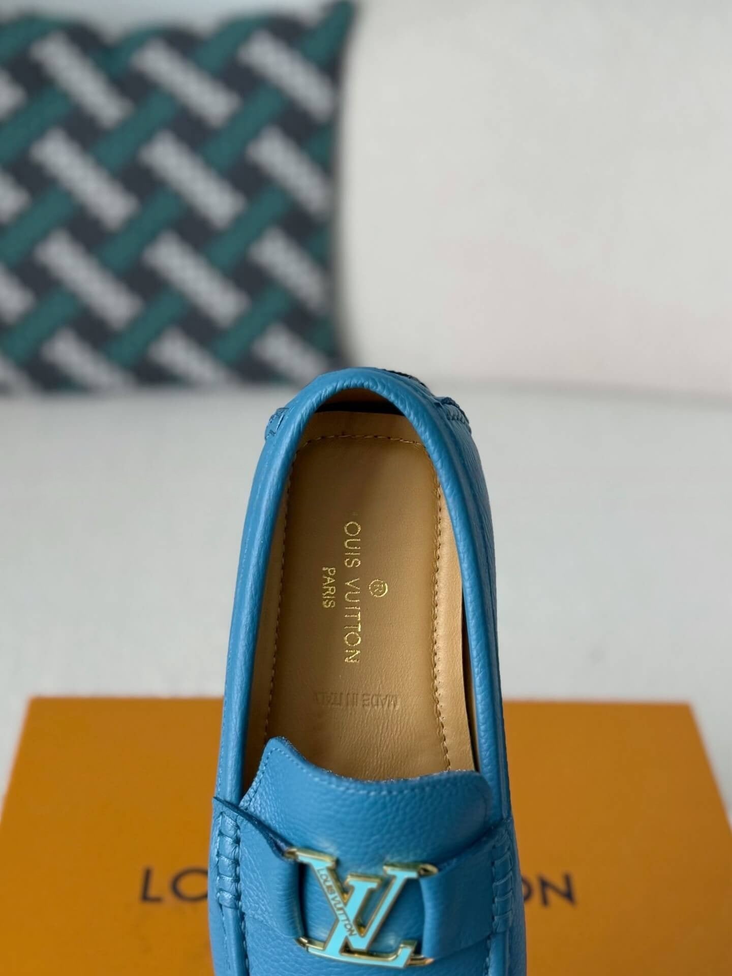 Louis Vuitton Hockenheim Moccasin – Marine Blue Grained Calf Leather