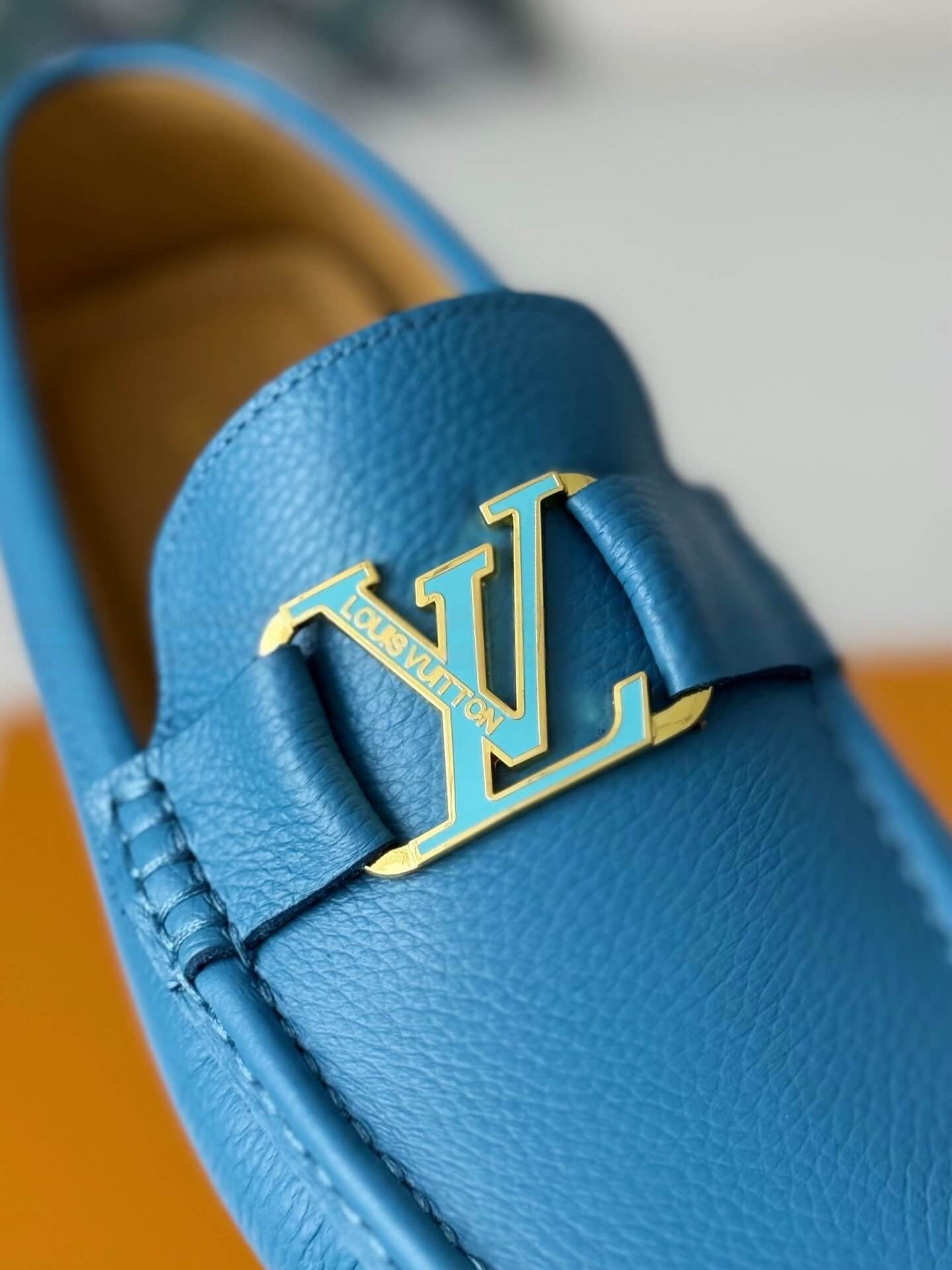Louis Vuitton Hockenheim Moccasin – Marine Blue Grained Calf Leather