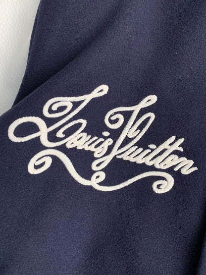 Louis Vuitton LV Calfskin Navy Varsity Jacket