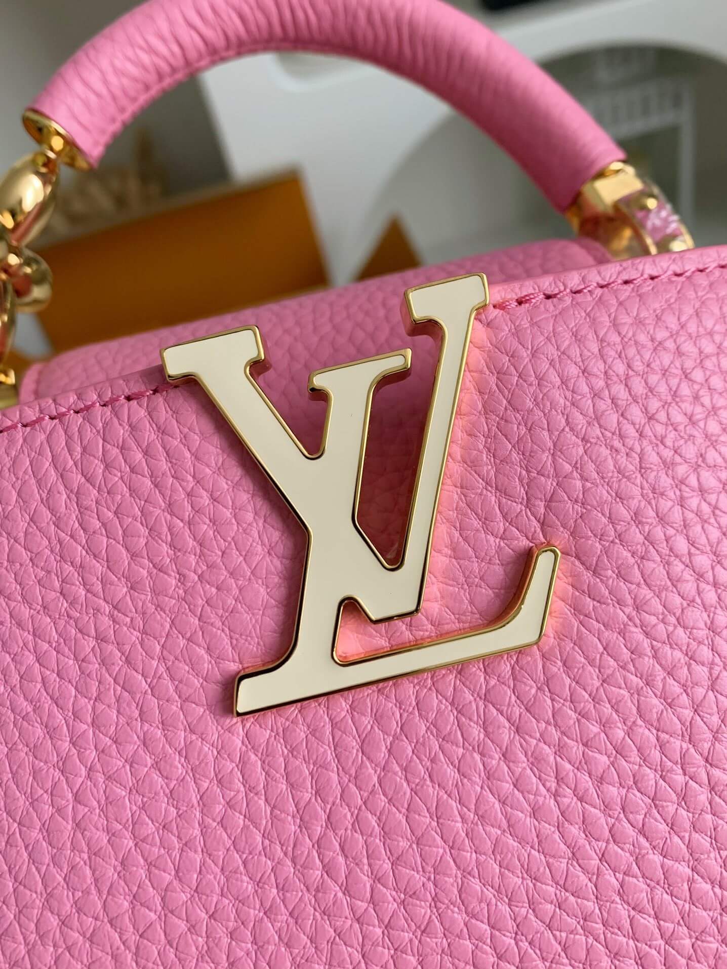 Louis Vuitton LV Capucines Mini Pink Hollo Shoe