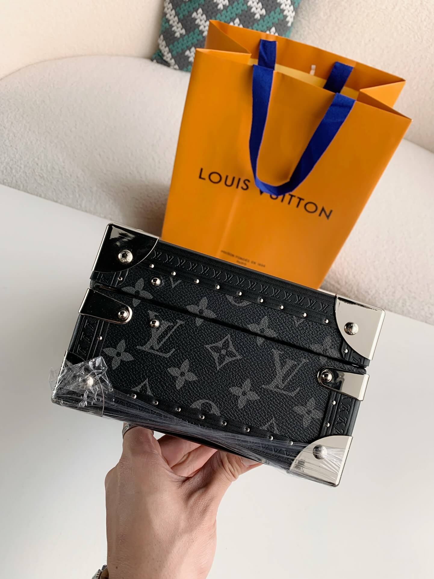 Louis Vuitton LV Coffret 8 Montre  Watch Case "Black"