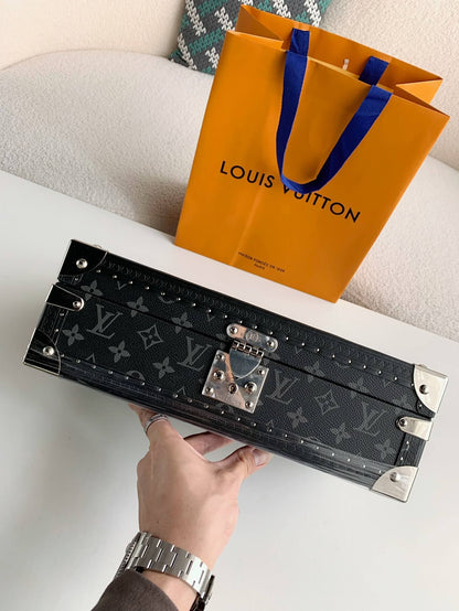 Louis Vuitton LV Coffret 8 Montre  Watch Case "Black"