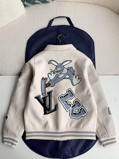 Louis Vuitton LV Cream Varsity Jacket