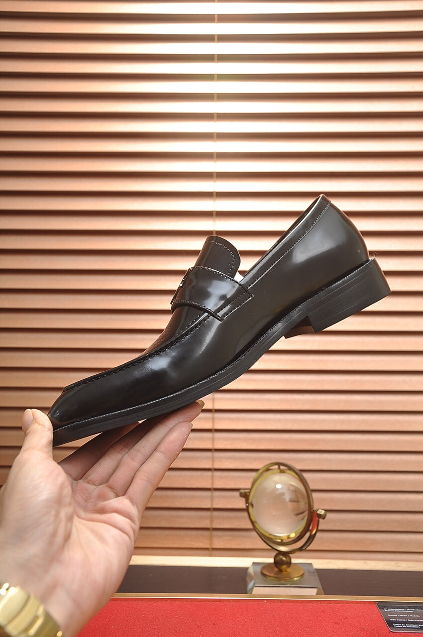 Louis Vuitton LV Custom Black Loafer