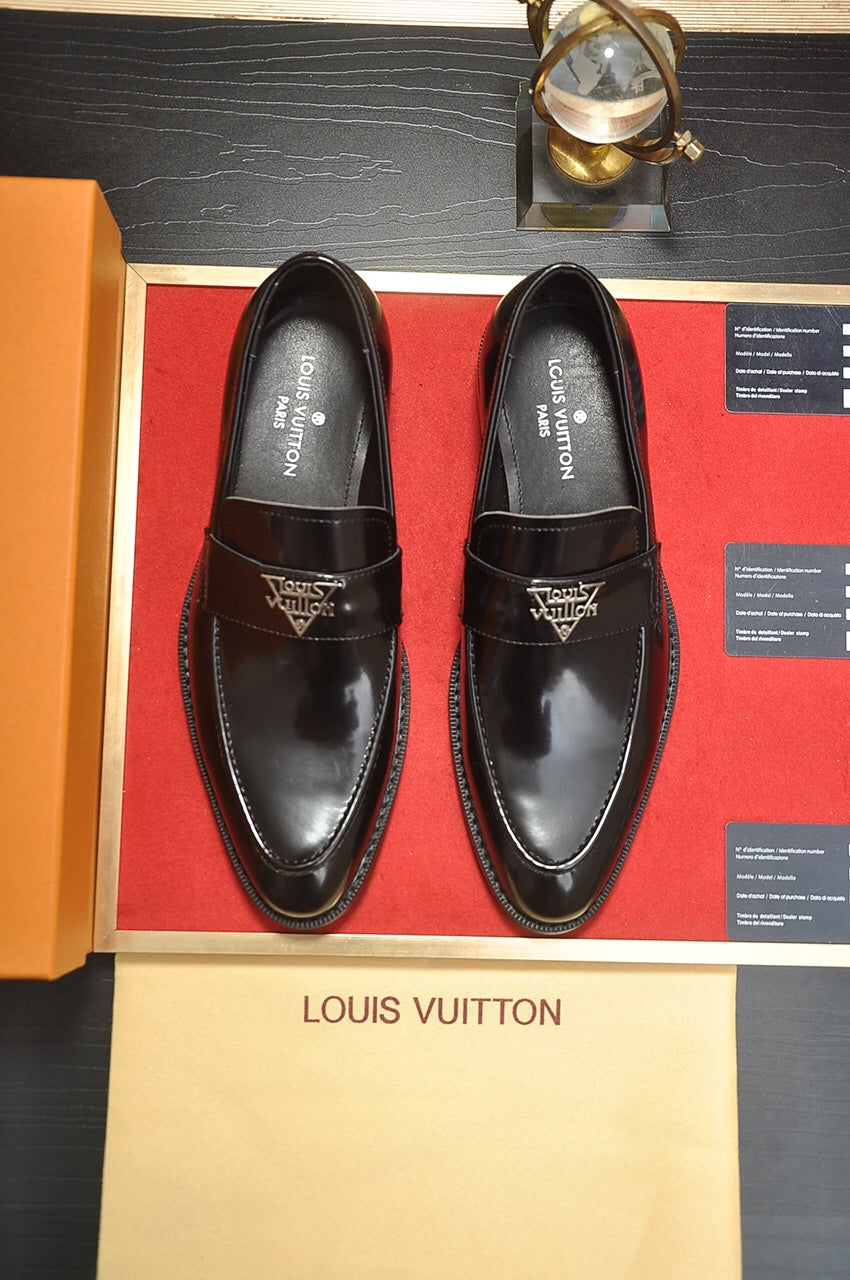 Louis Vuitton LV Custom Black Loafer