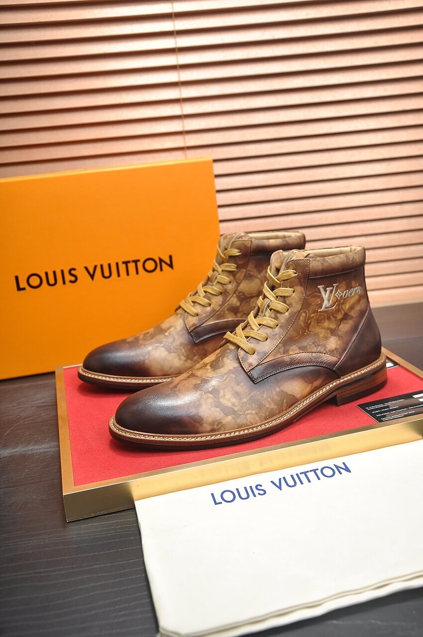 Louis Vuitton LV Custom Patina Chukka Boots