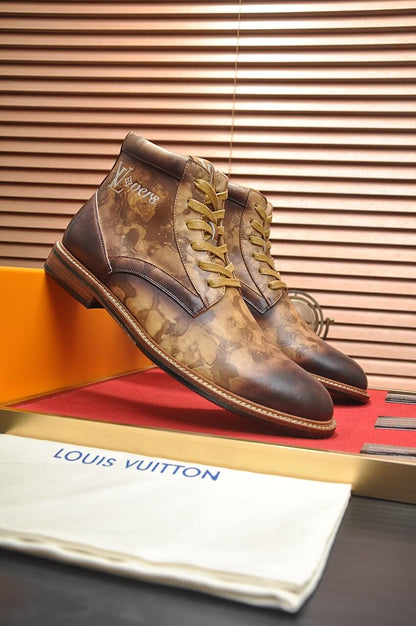 Louis Vuitton LV Custom Patina Chukka Boots