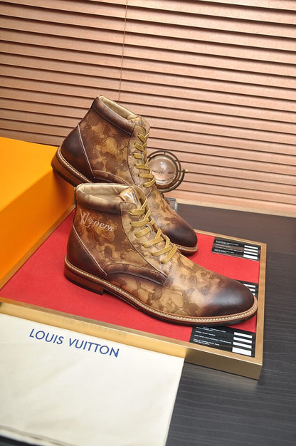 Louis Vuitton LV Custom Patina Chukka Boots