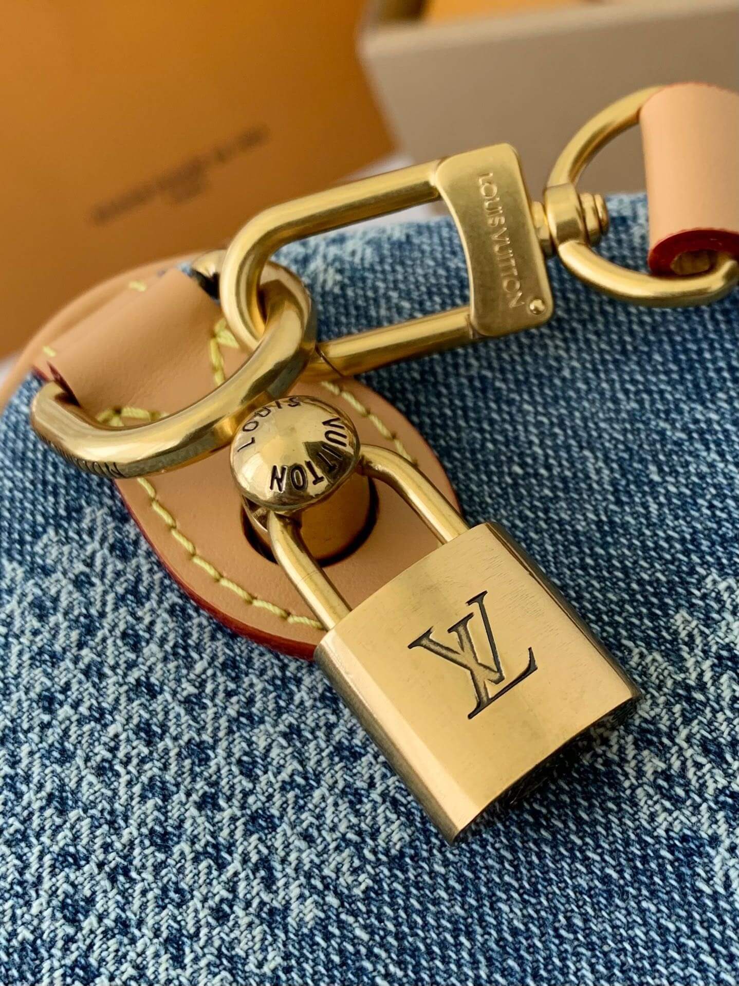 Louis Vuitton LV Damier Denim 3D Speedy Bandouliere