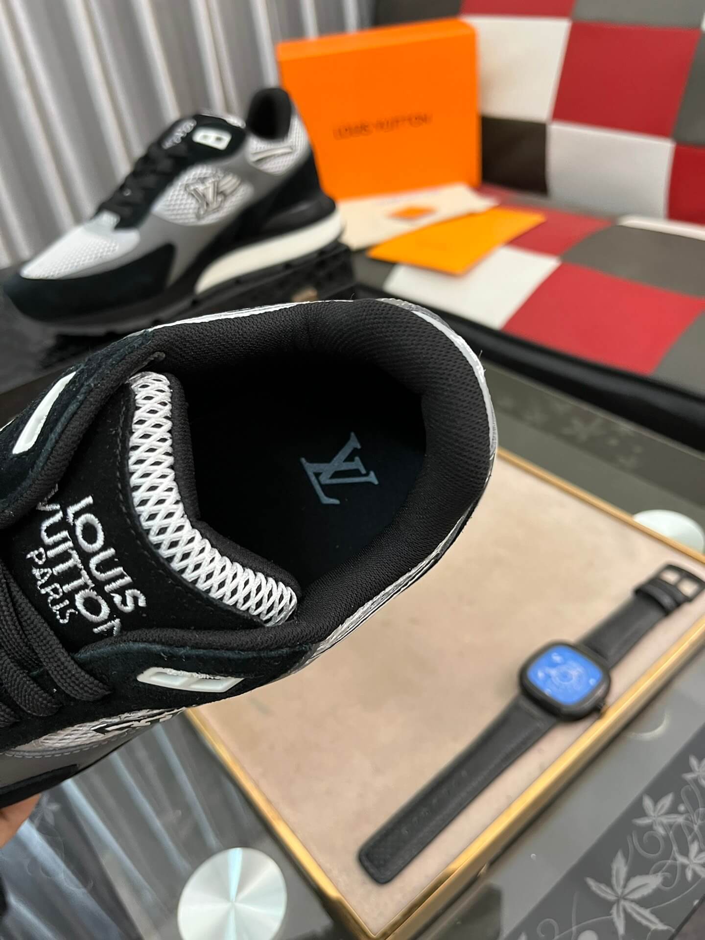 Louis Vuitton LV Drop 300 Sneaker – Black, Grey & White Tech Mesh