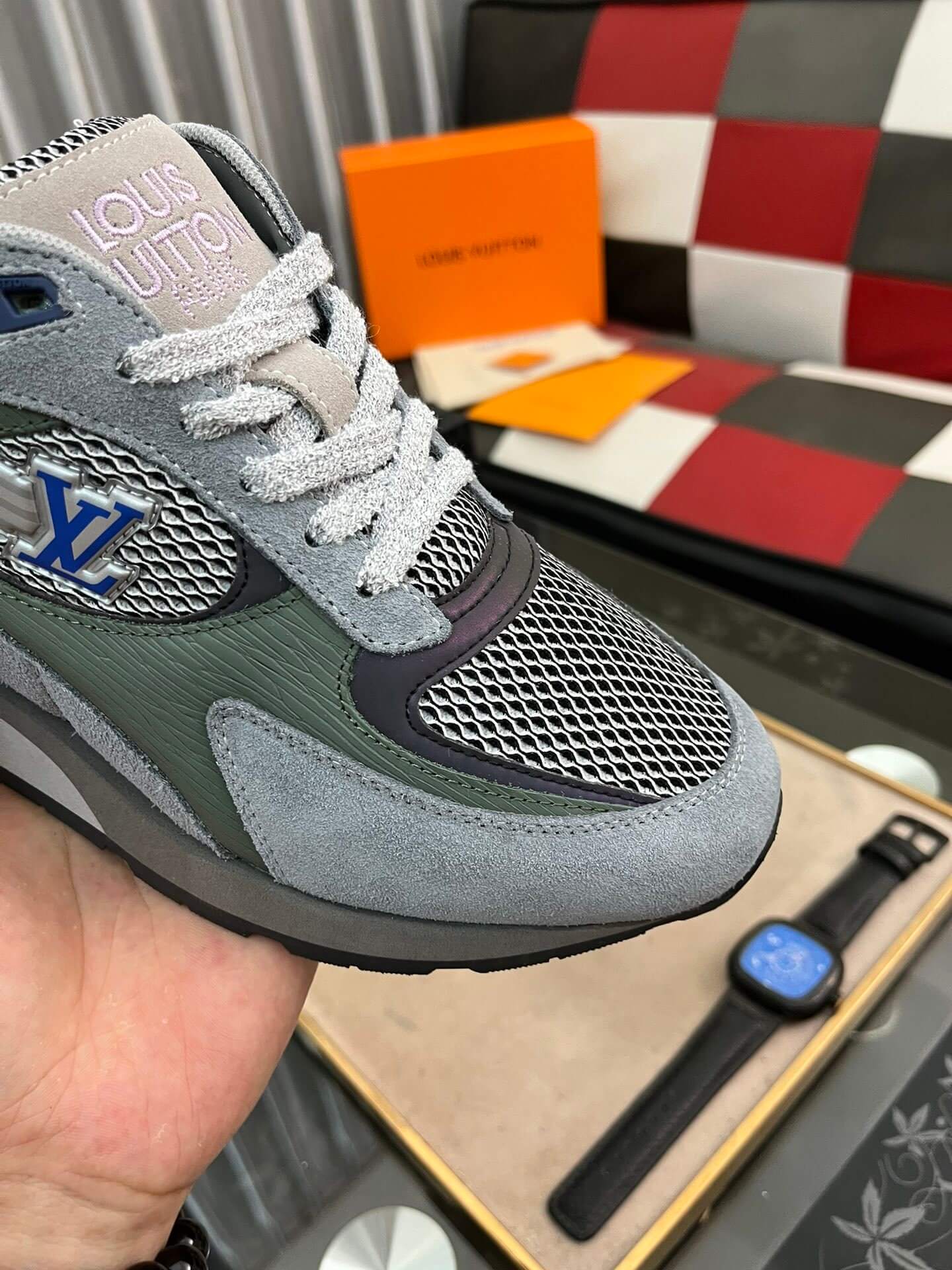 Louis Vuitton LV Drop 300 Sneaker – Grey, Sage & Blue
