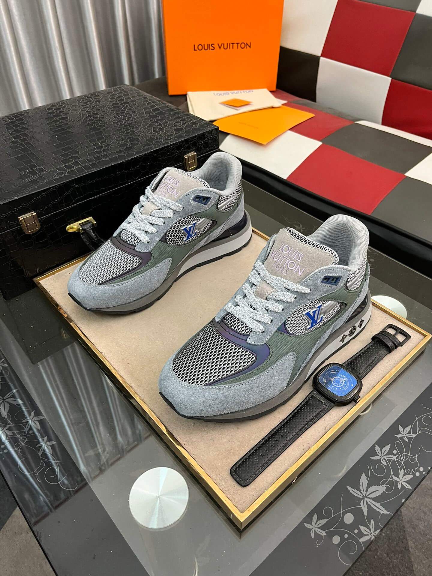Louis Vuitton LV Drop 300 Sneaker – Grey, Sage & Blue