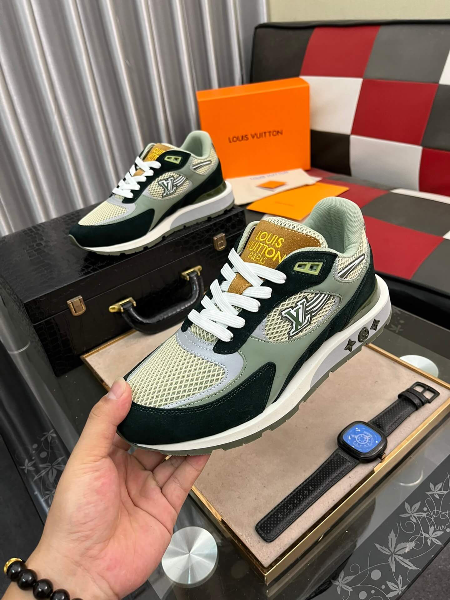 Louis Vuitton LV Drop 300 Sneaker – Olive & Sage Green