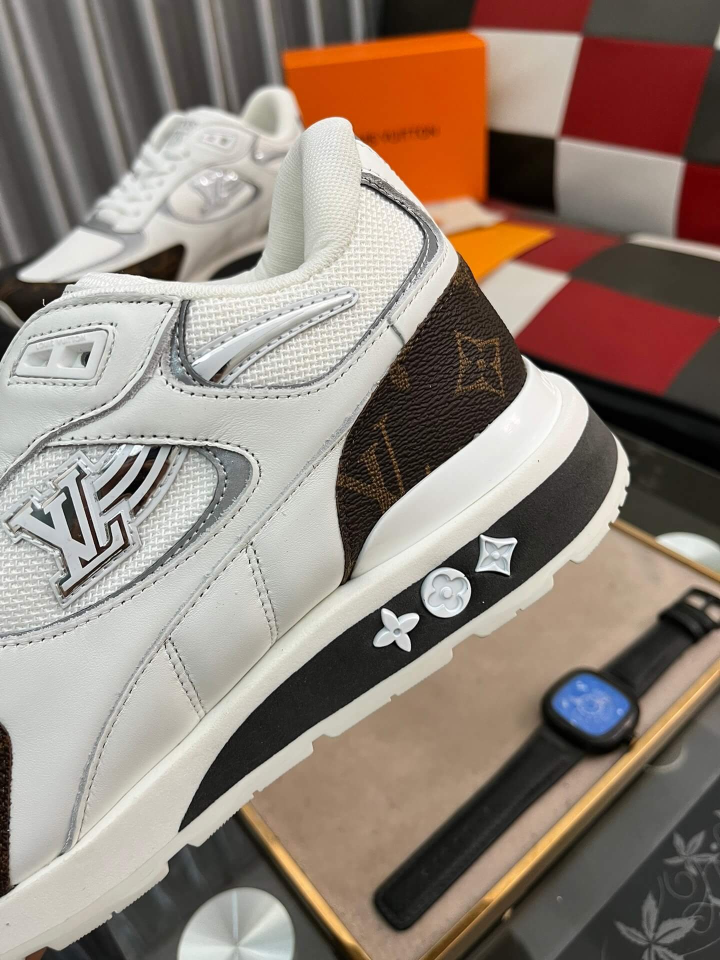 Louis Vuitton LV Drop 300 Sneaker – White Mesh & Monogram Canvas