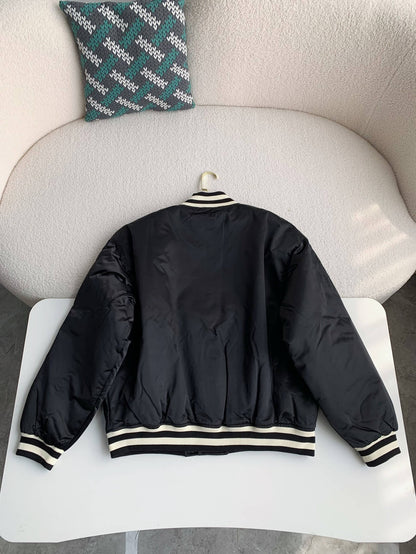 Louis Vuitton LV Embroidered Nylon Baseball Blouson Jacket