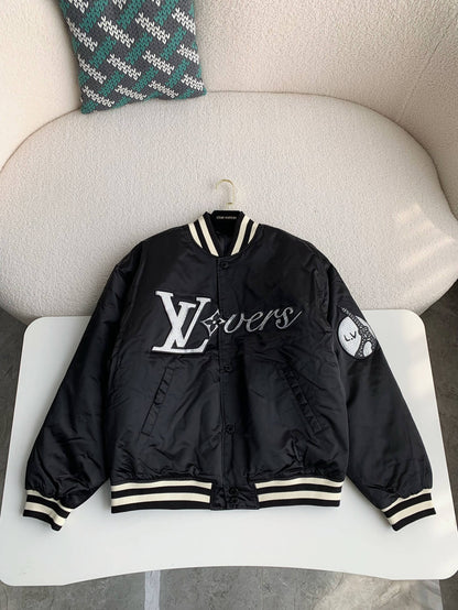 Louis Vuitton LV Embroidered Nylon Baseball Blouson Jacket