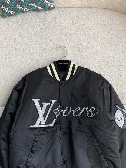 Louis Vuitton LV Embroidered Nylon Baseball Blouson Jacket