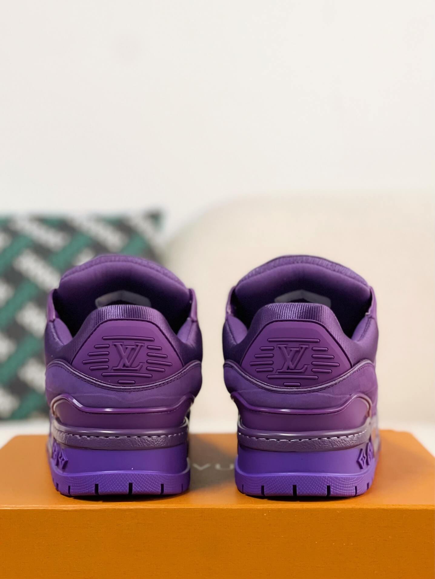 Louis Vuitton LV Maxi Trainer – Purple Croc-Effect Leather
