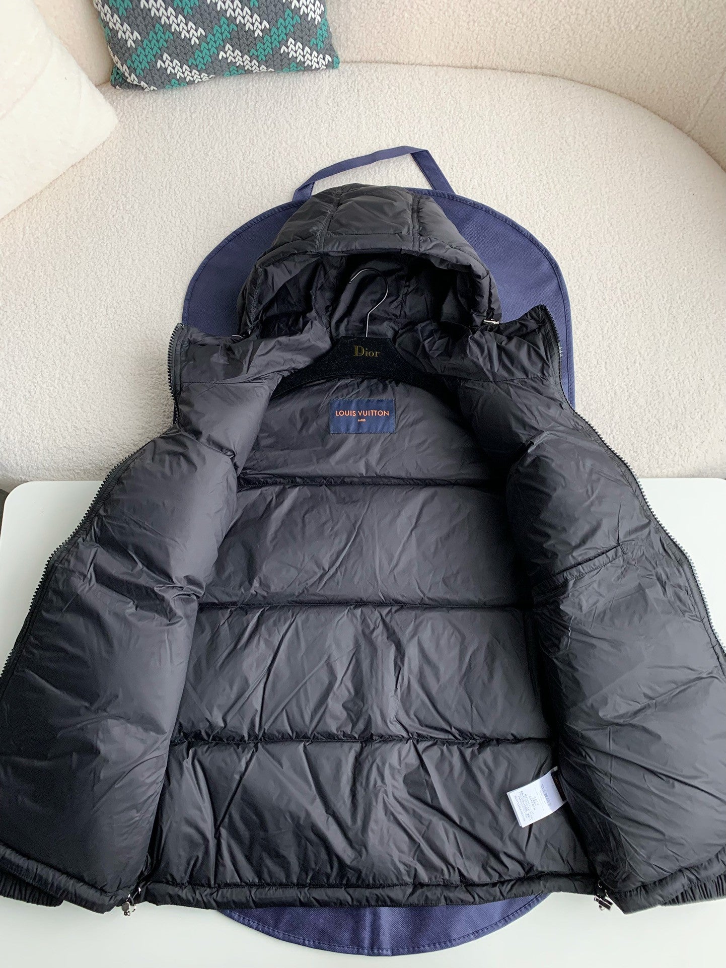 Louis Vuitton LV Monogram Black Puffer Jacket