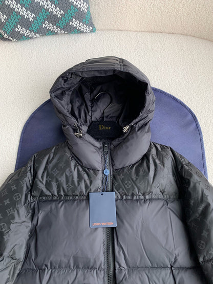 Louis Vuitton LV Monogram Black Puffer Jacket