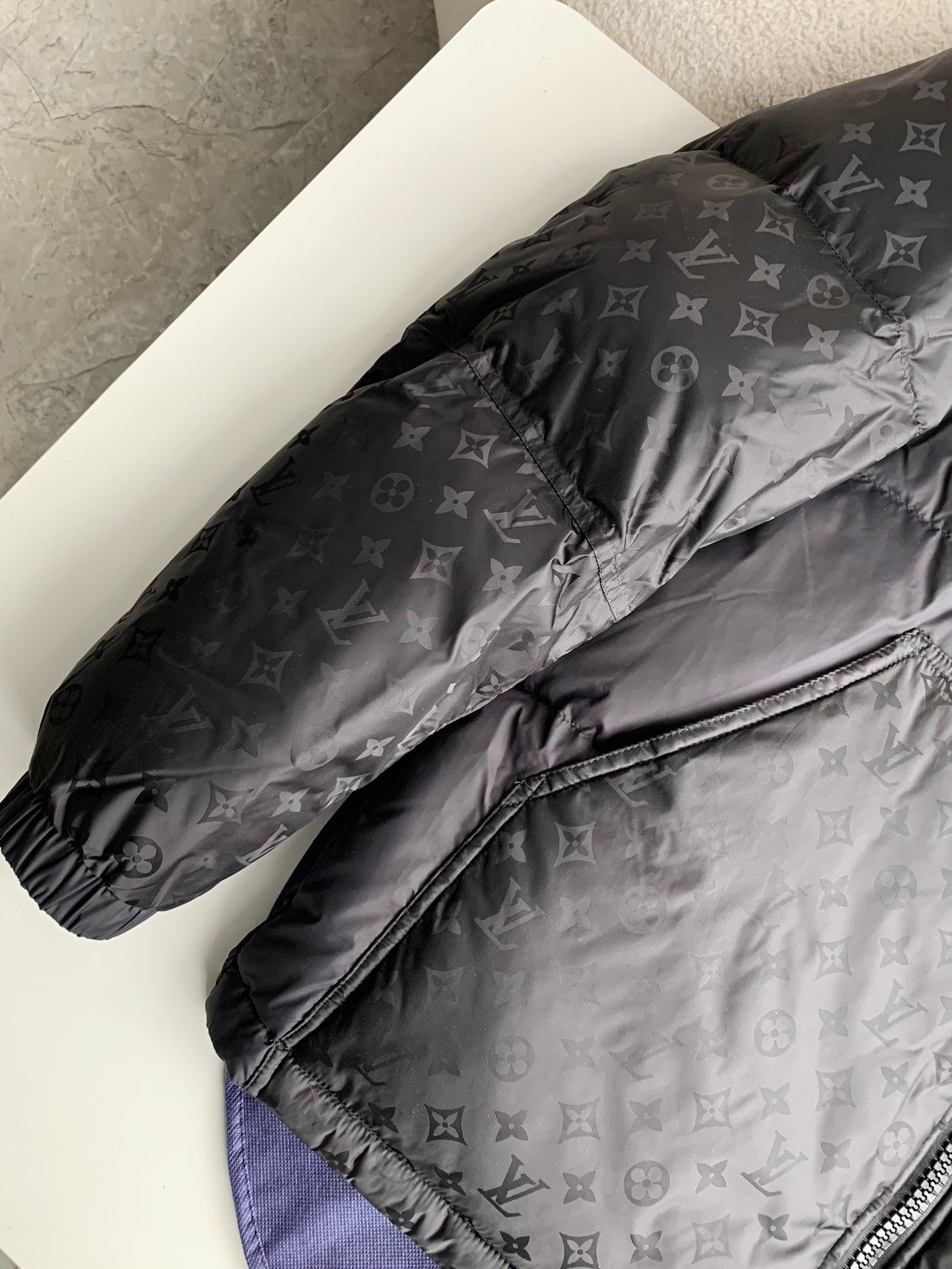 Louis Vuitton LV Monogram Black Puffer Jacket