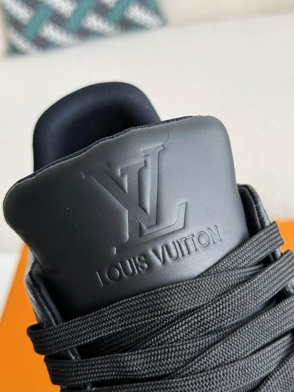 Louis Vuitton LV Monogram Trainer All Black Sneaker