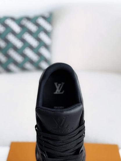 Louis Vuitton LV Monogram Trainer All Black Sneaker