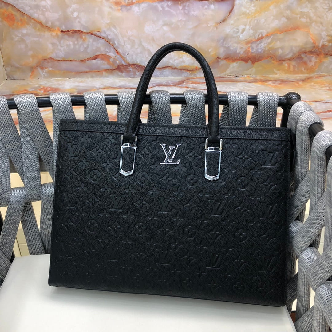 Louis Vuitton LV OnTheGo PM Slim Briefcase - Black Empreinte Leather