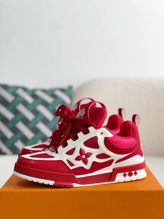 Louis Vuitton LV Skate Red White Sneakers