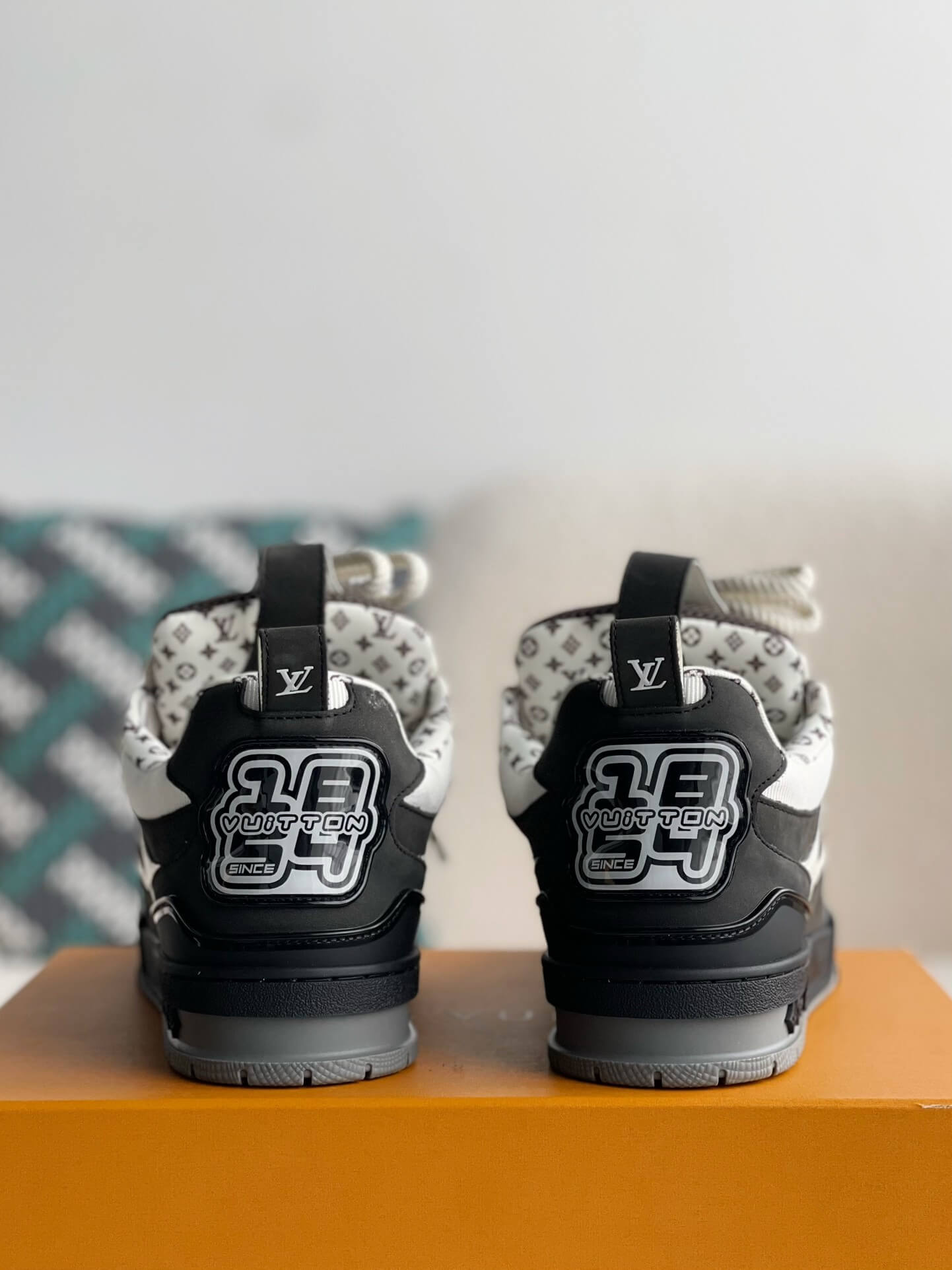 Louis Vuitton LV Skate Sneaker – Black & White Monogram Technical Mesh