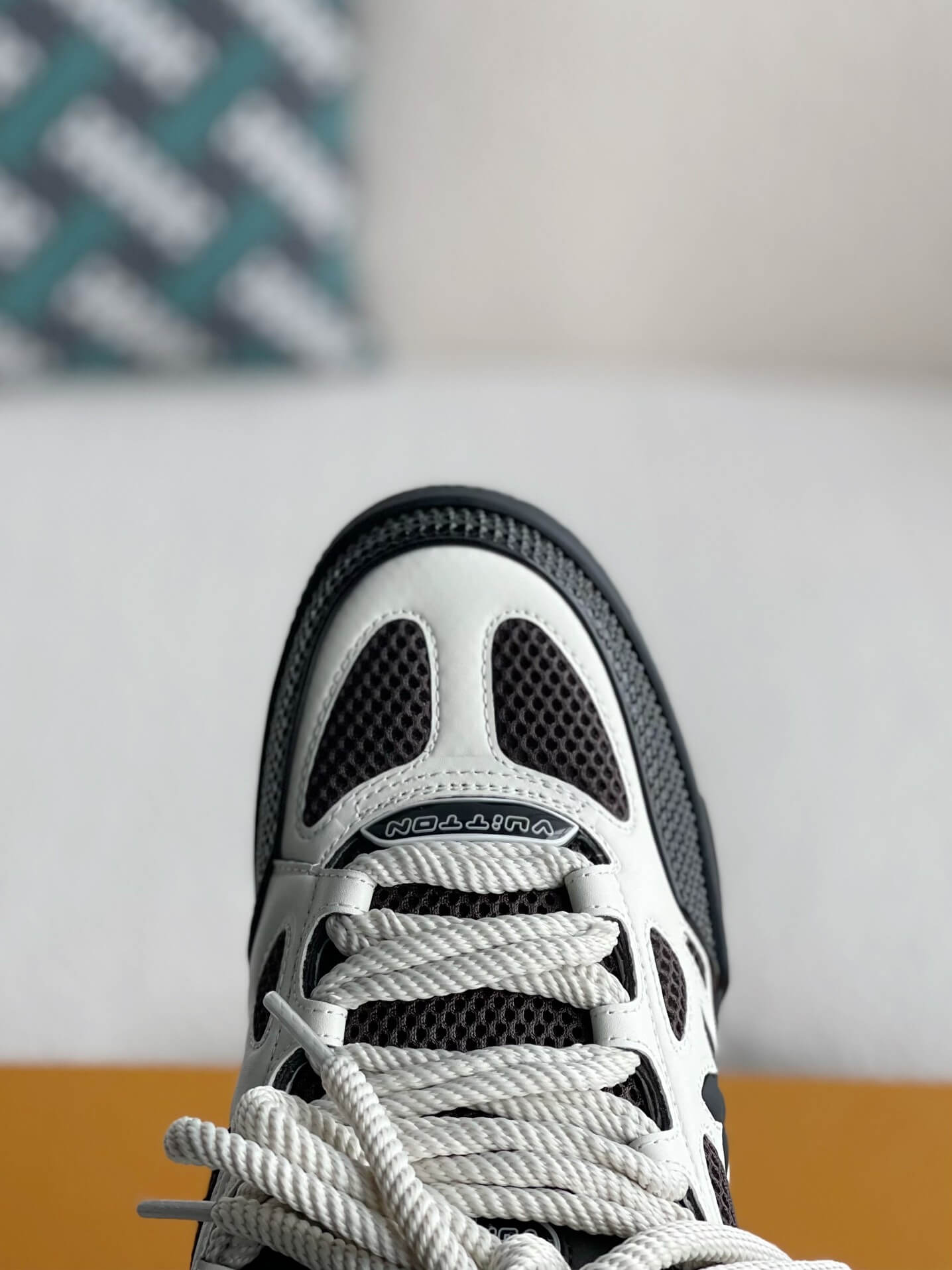 Louis Vuitton LV Skate Sneaker – Black & White Monogram Technical Mesh