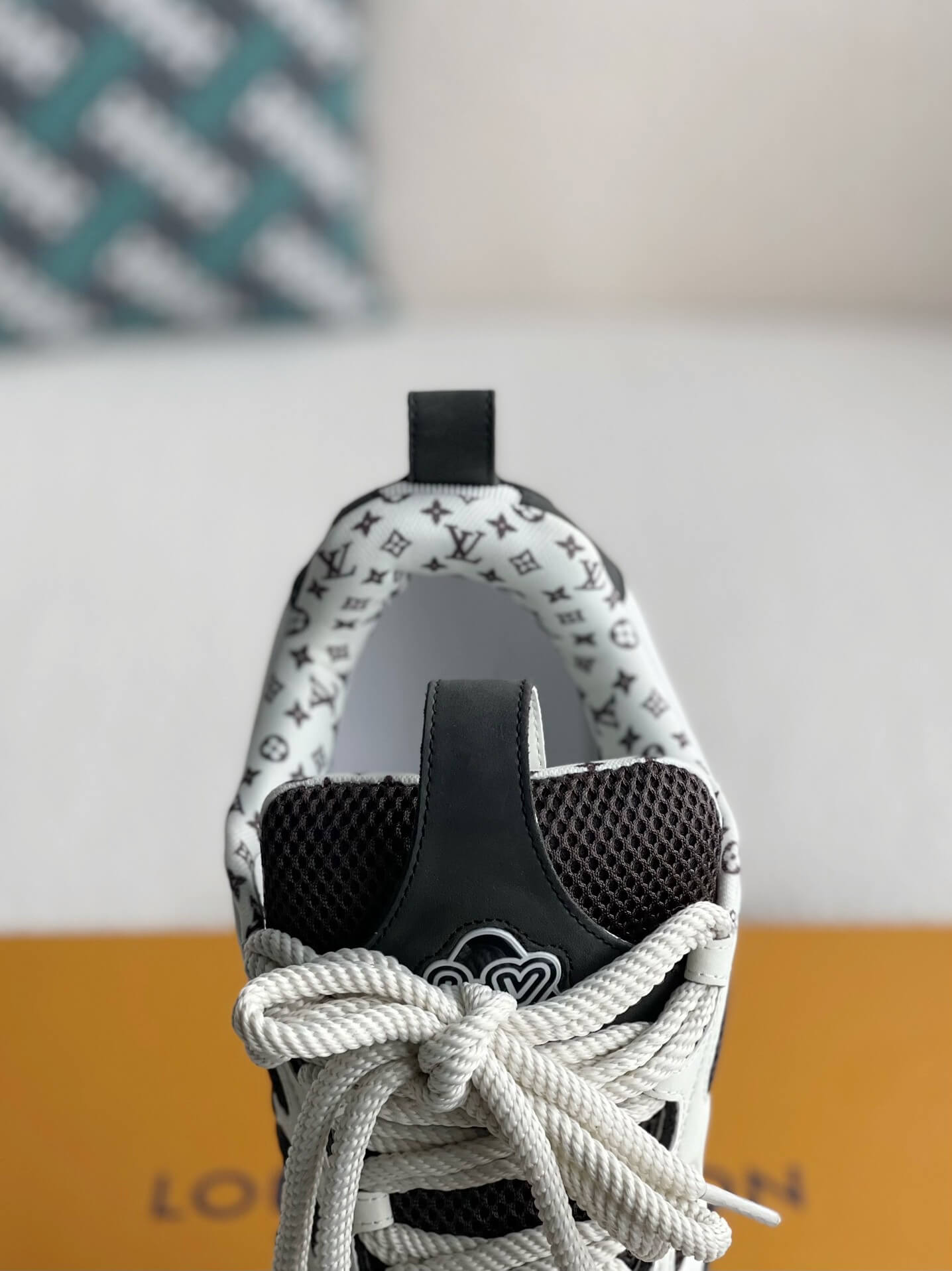 Louis Vuitton LV Skate Sneaker – Black & White Monogram Technical Mesh