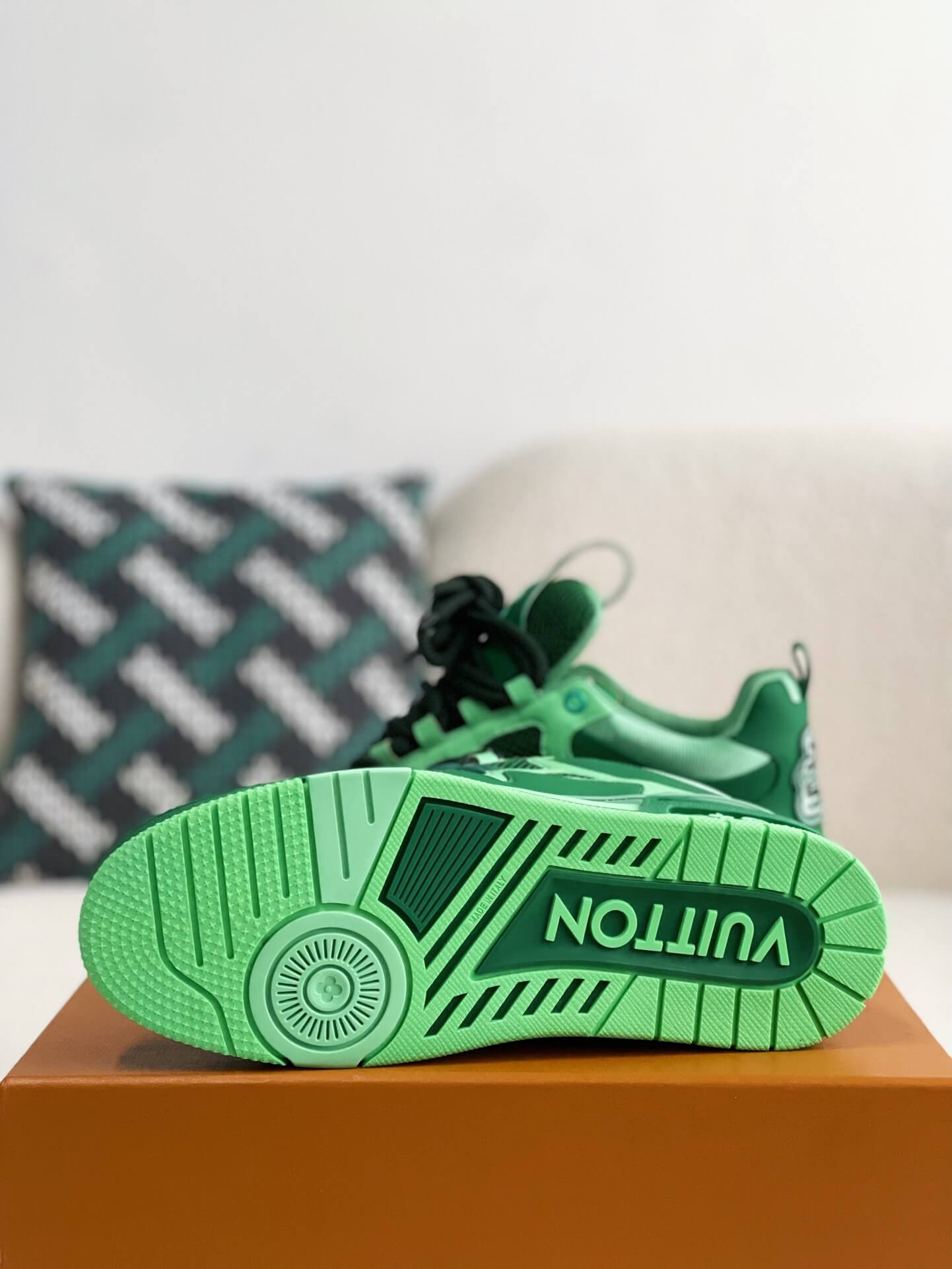 Louis Vuitton LV Skate Sneaker – Green Multi-Tone Technical Mesh