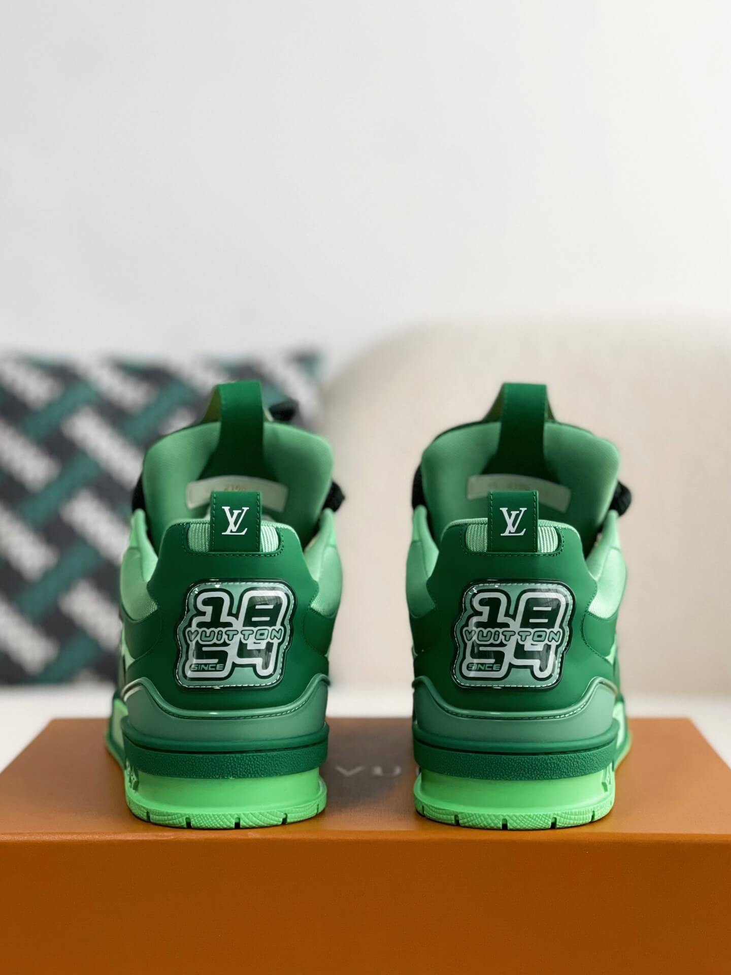 Louis Vuitton LV Skate Sneaker – Green Multi-Tone Technical Mesh
