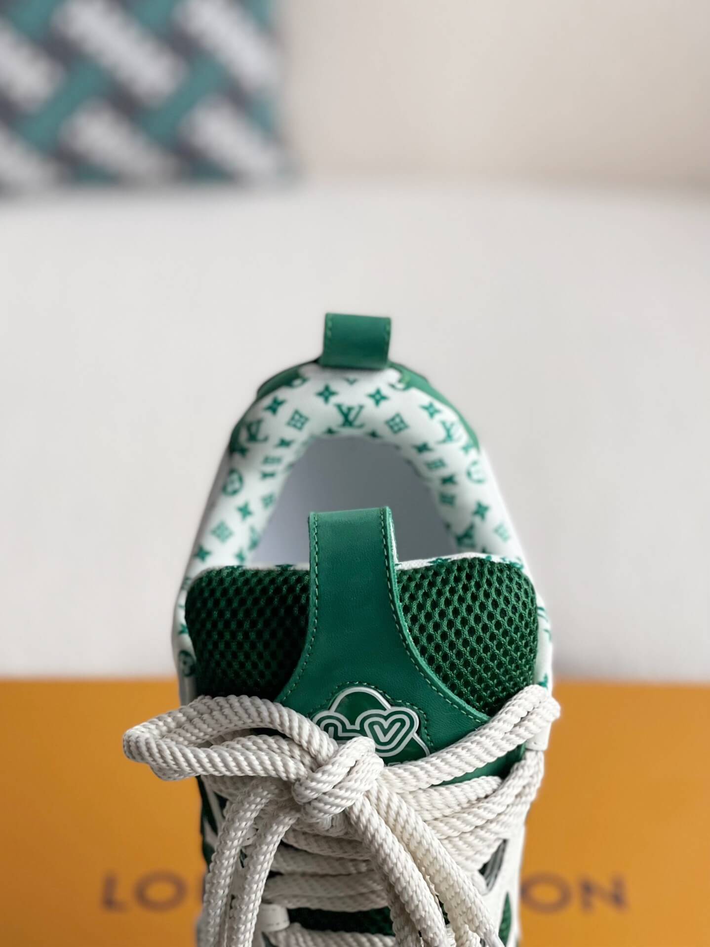 Louis Vuitton LV Skate Sneaker – Green & White Monogram Technical