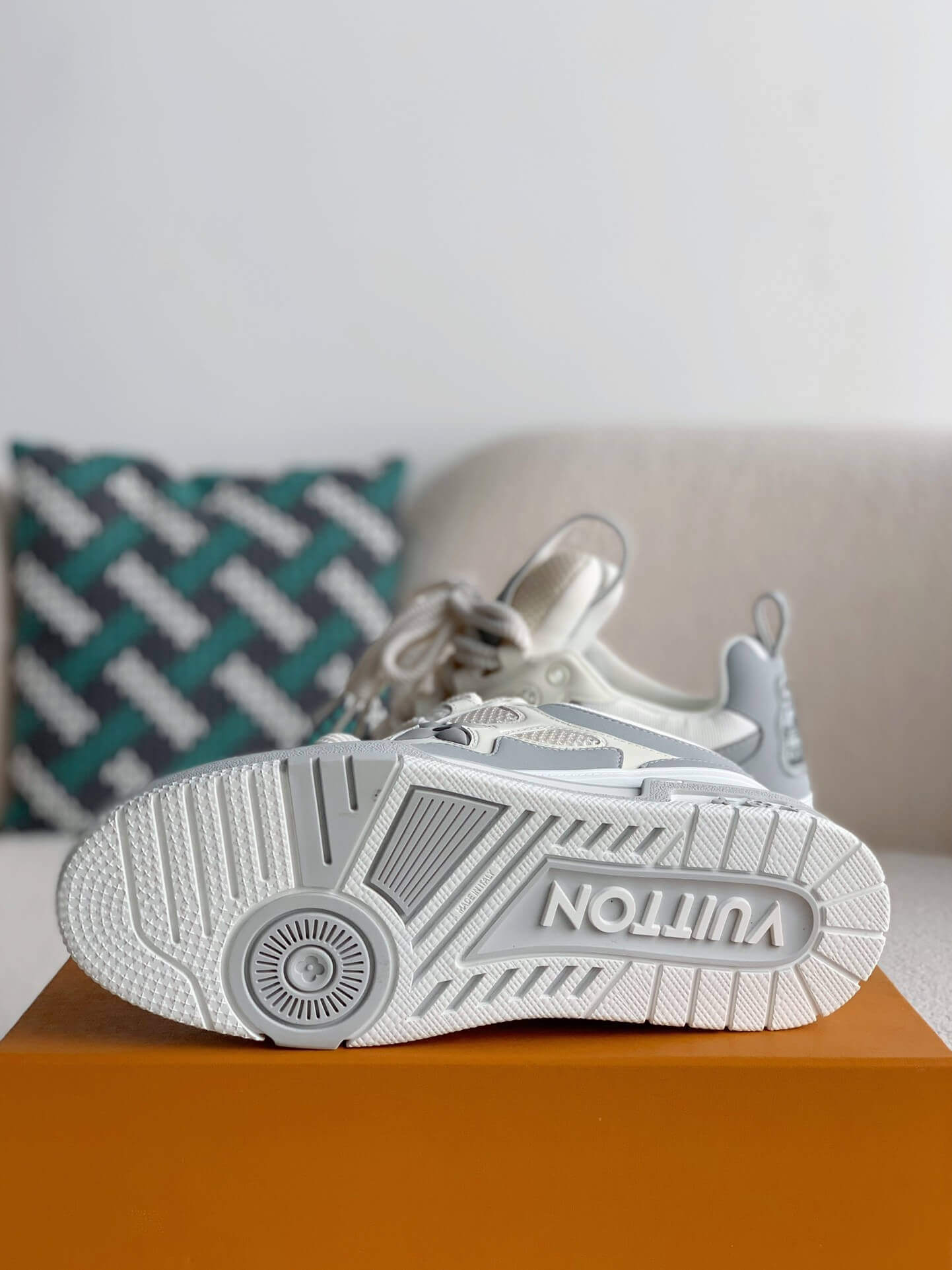 Louis Vuitton LV Skate Monogram Trainer Light Grey Sneaker – HolloShoe