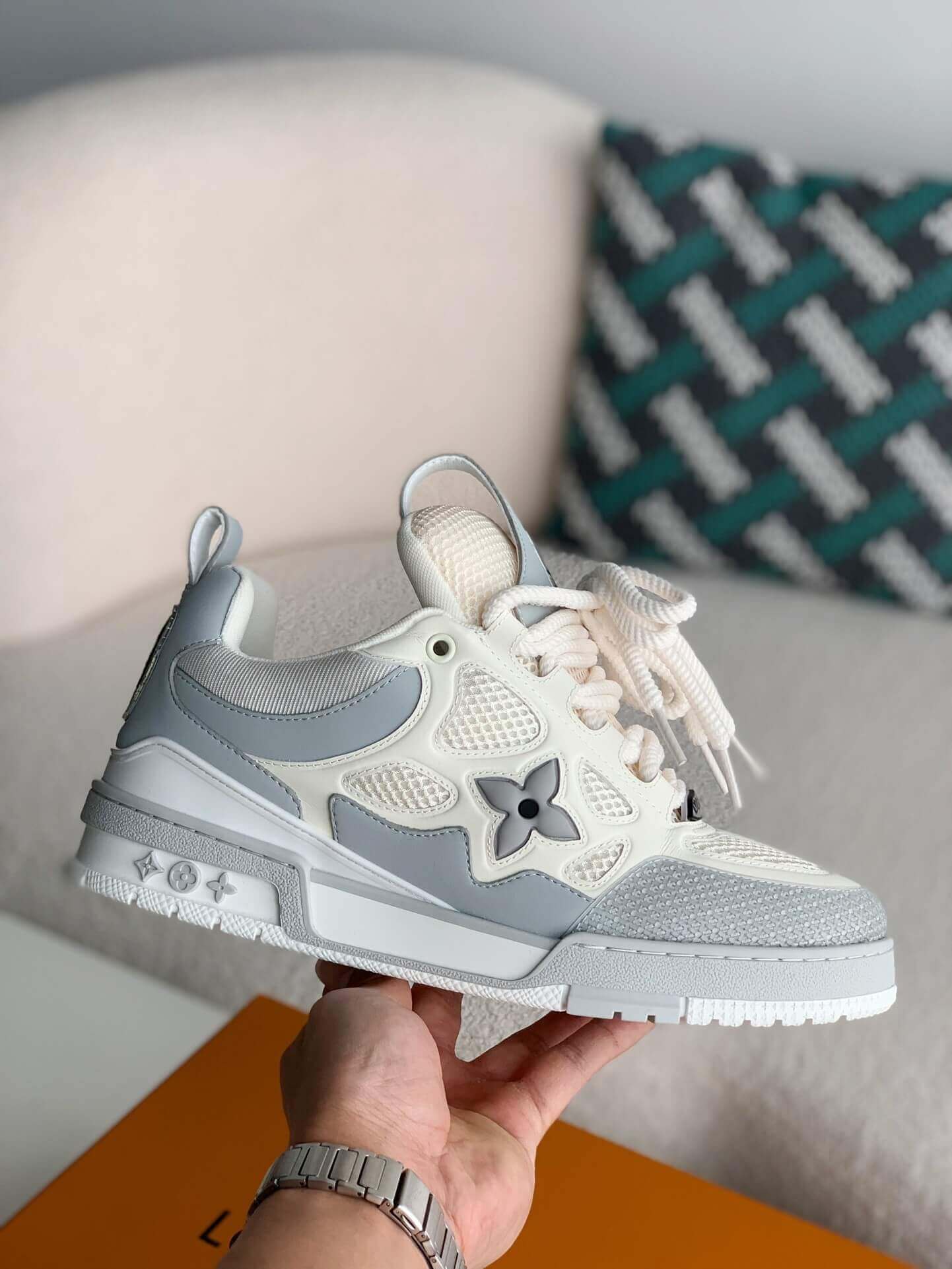 Louis Vuitton LV Skate Monogram Trainer Light Grey Sneaker