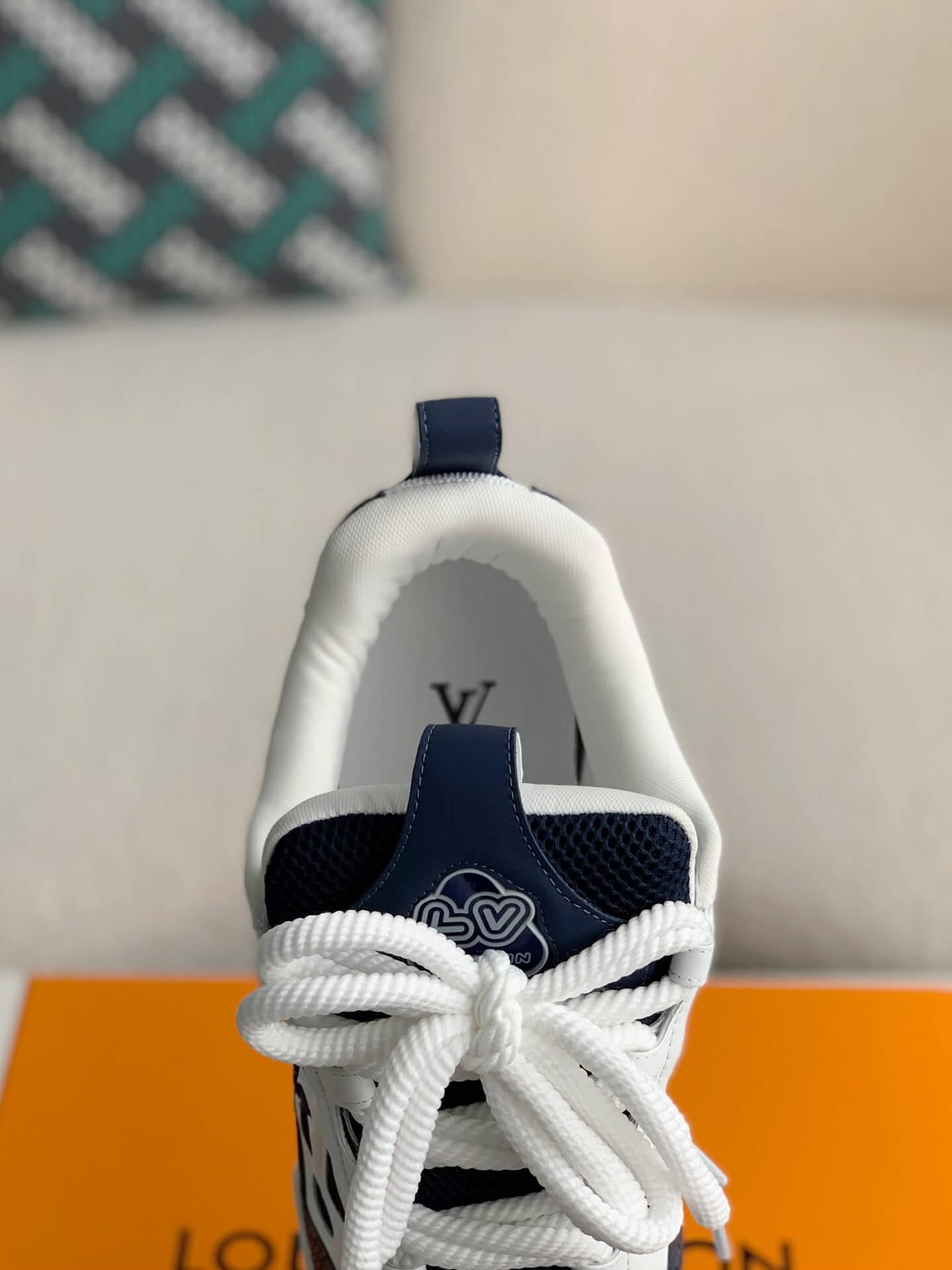 Louis Vuitton LV Skate Sneaker 'Marine White' – HolloShoe