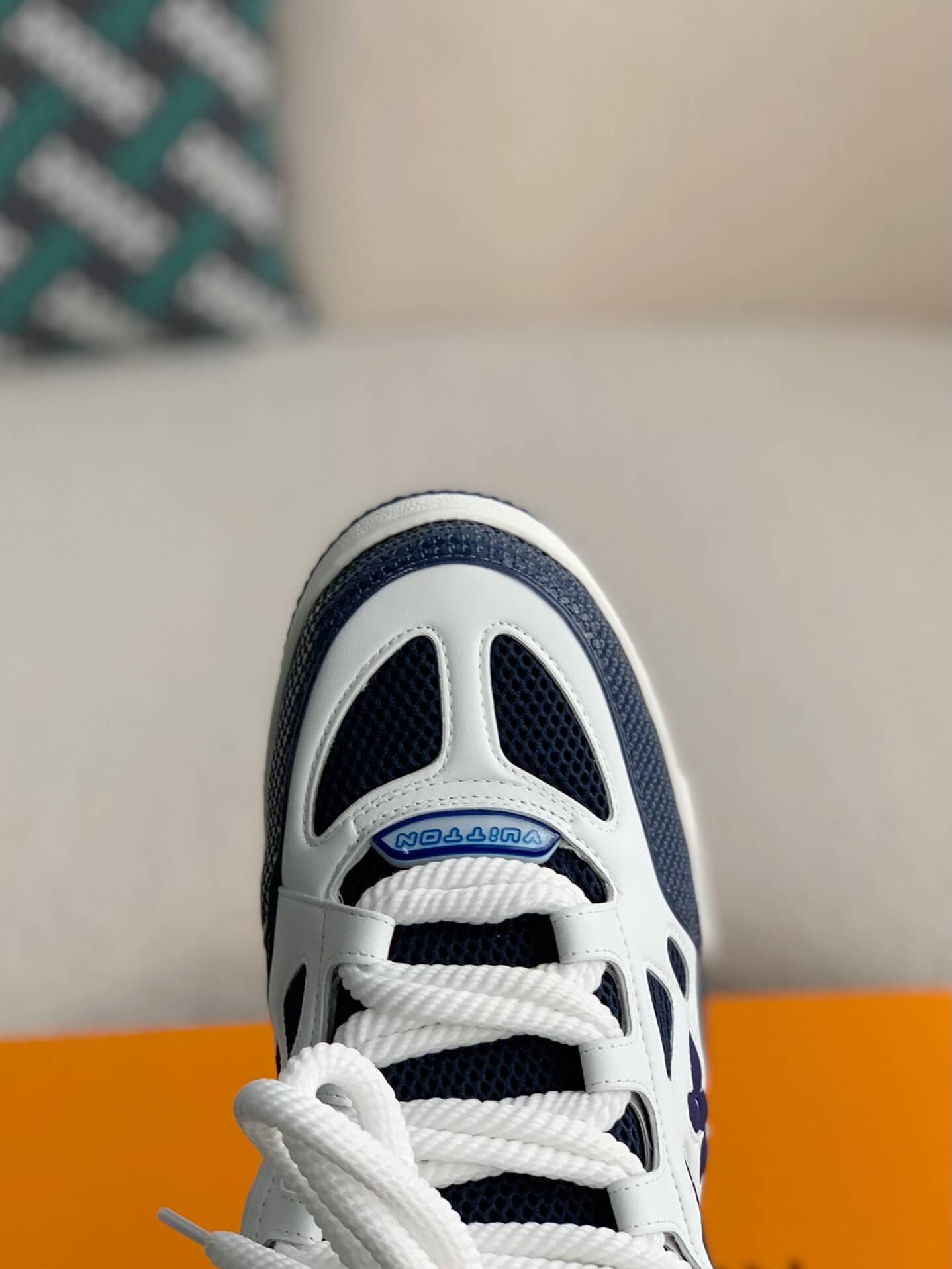 Louis Vuitton LV Skate Sneaker 'Marine White' – HolloShoe