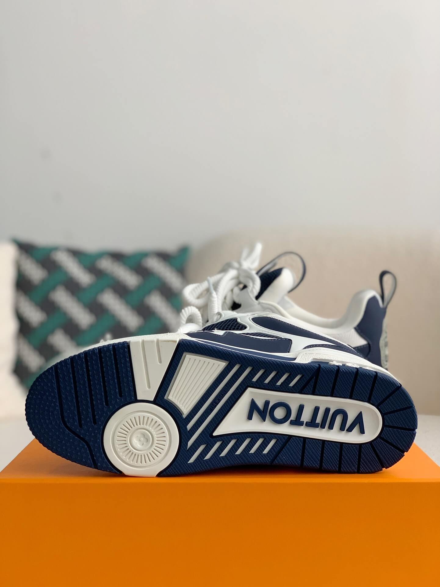 Louis Vuitton LV Skate Sneaker 'Marine White' – Hollo Shoe