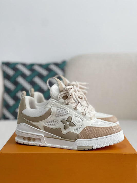 Louis Vuitton LV Skate Trainer Beige White Sneaker