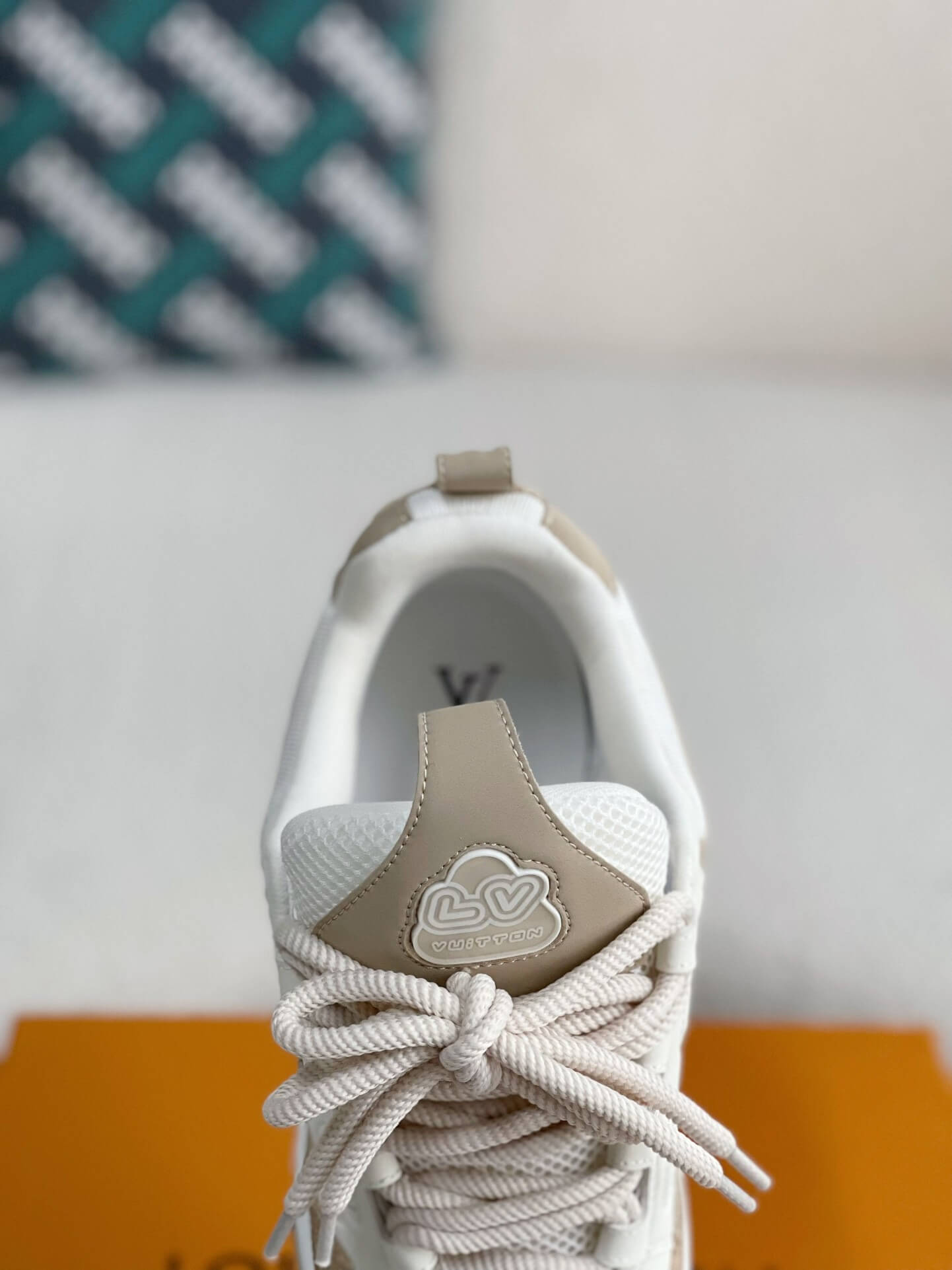 Louis Vuitton LV Skate Trainer Beige White Sneaker